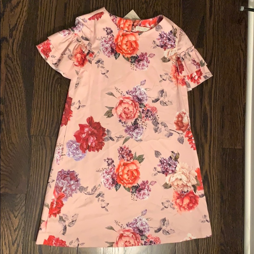 Zara girls floral dress
